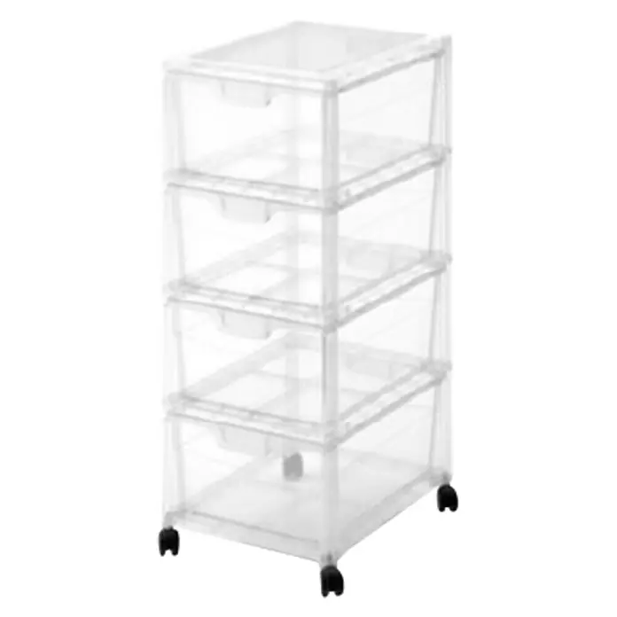 Keter Ormarić s kotačićima Spider 24 - D x Š x V: 29 x 39 x 72 cm, Broj ladica: 4 Kom., Plastika - Dijagonalni pogled