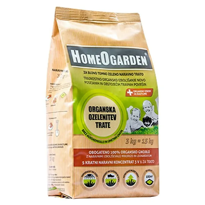 HomeOgarden Gnojivo za travnjake - 3 kg, Sadržaj je dovoljan za: 100 m² - Dijagonalni pogled