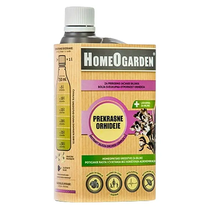 HomeOgarden Gnojivo za orhideje - 750 ml - Dijagonalni pogled
