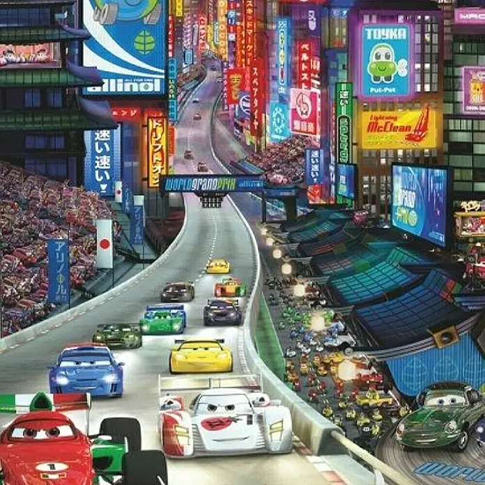 Komar Foto tapeta Cars Tokio - 1 -dij., Š x V: 73 x 202 cm, Papir - Detaljan prikaz