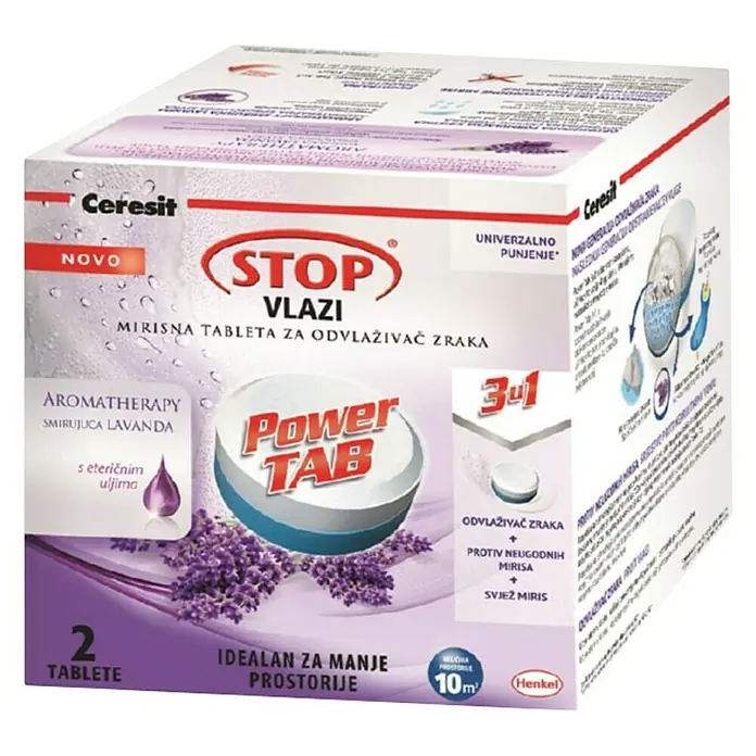 Ceresit Odvlaživač STOP vlazi, 3u1 lavanda - 2 Kom. - Dijagonalni pogled