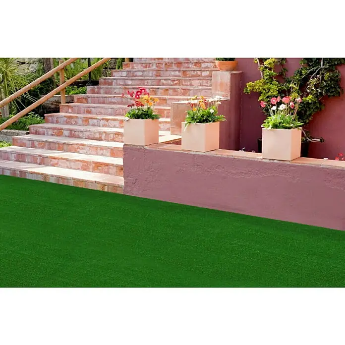 Nortene Umjetna trava - D x Š x V: 5 m x 1 m x 7 mm, Zelene boje - Živopisni prikaz