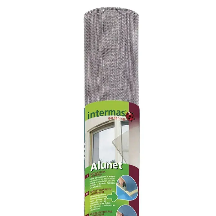 Nortene Mreža za zaštitu od insekata Alunet 100 - 2,5 x 1 m, Aluminij - Detaljan prikaz
