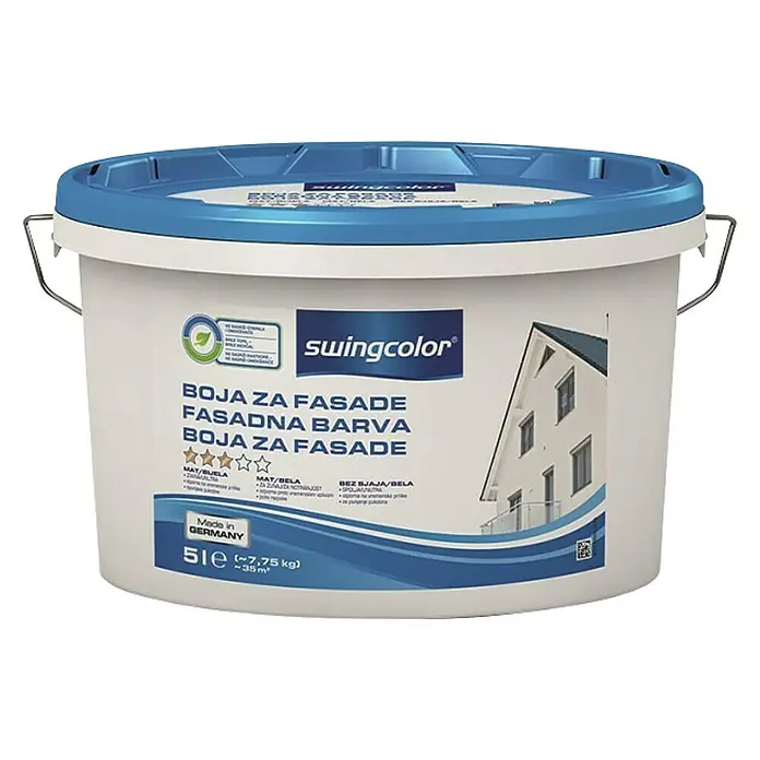 swingcolor Boja za fasadu - Bijele boje, 5 l, Mat - Pogled sprijeda