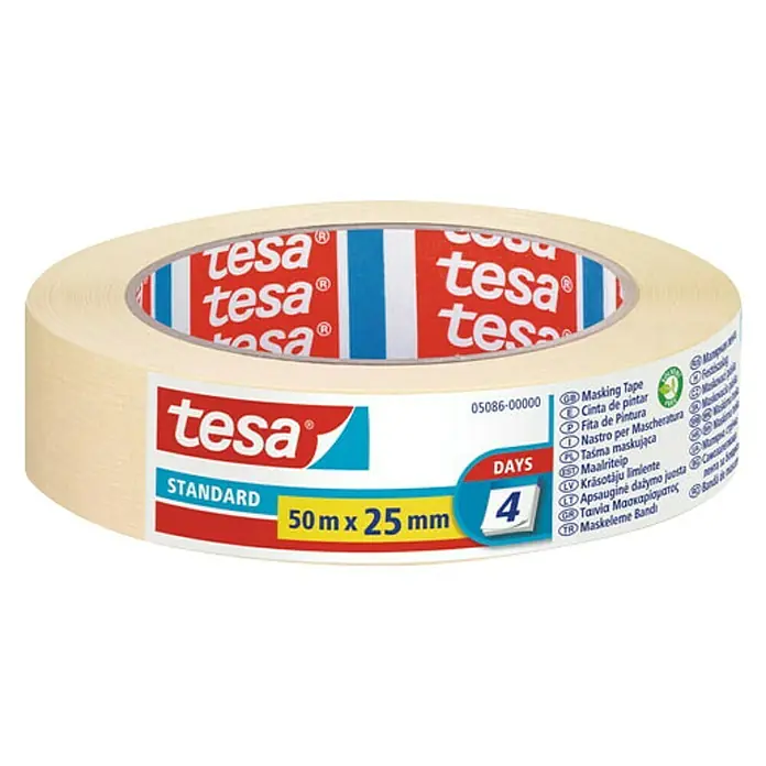 Tesa Ljepljiva krep traka - 50 m x 25 cm - Pogled sprijeda