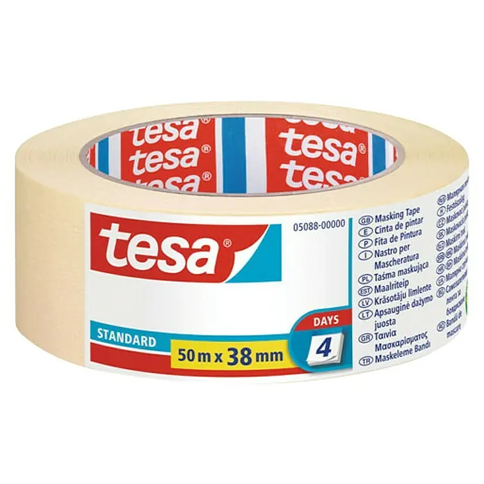 Tesa Ljepljiva krep traka - 50 m x 38 mm - Pogled sprijeda