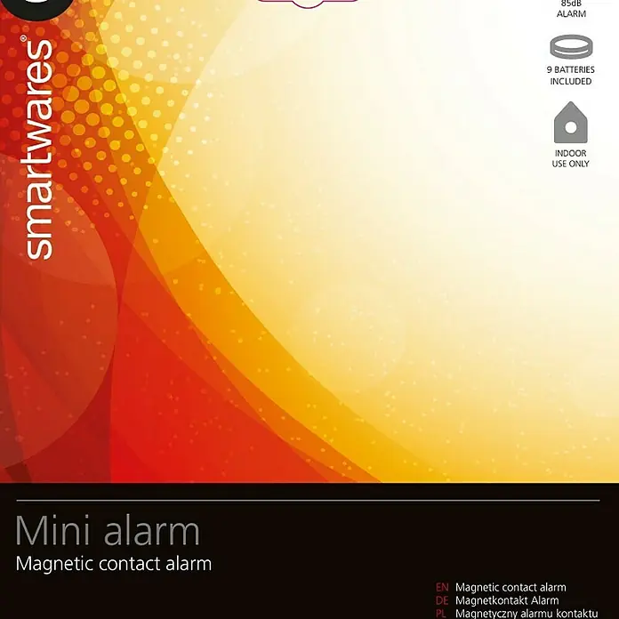 Smartwares Alarm za prozor i vrata SC07/3 - 3 Kom., Jačina alarmnog signala: 95 dB - Pogled sprijeda
