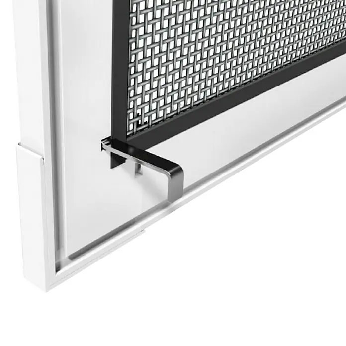 Windhager Rhino Insect Screen Zaštita od insekata za prozore - 100 x 120 cm, Bijele boje, Opruge za brzu montažu - Detaljan prikaz