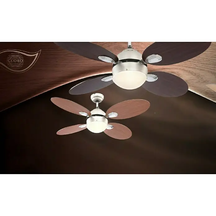 Globo Deckenventilator Wade - 106,6 cm, Walnuss/Kirsche, Max. Leistung: 60 W - Stimmungsaufnahme