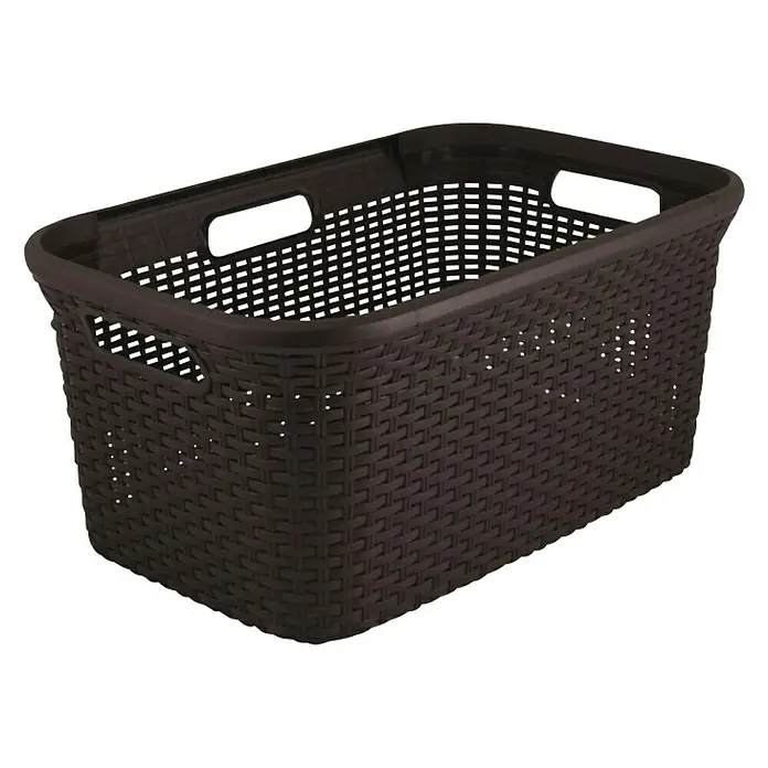 Curver Style Košara za rublje - 45 l, Smeđe boje, Pravokutno, Plastika - Dijagonalni pogled