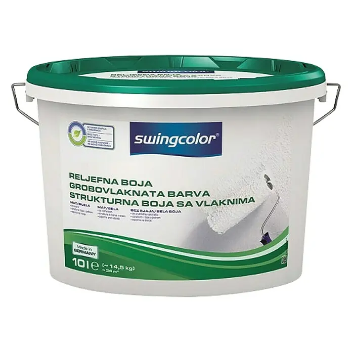 swingcolor Unutarnja disperzijska boja - Bijele boje, Mat, 10 l - Pogled sprijeda