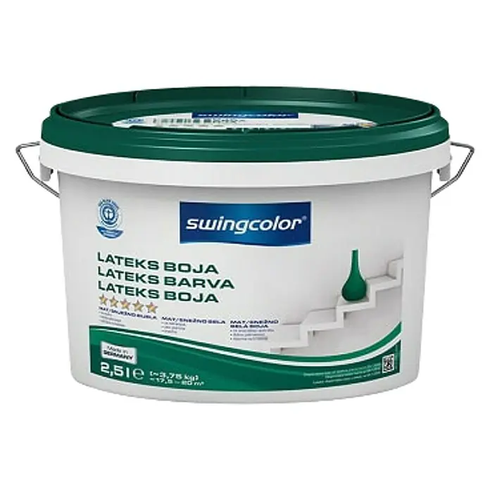 swingcolor Lateks boja - Bijele boje, 2,5 l - Pogled sprijeda