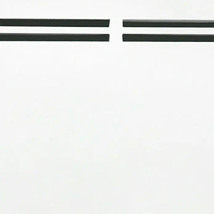 Convector Style - 2.000 W, Blanco/Negro, 14,8 x 72,8 x 47 cm - Primer plano