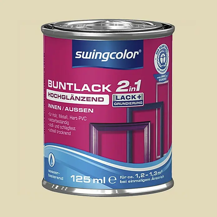 swingcolor Lak u boji Swingcolor - boja slonovače, svijetla, 125 ml, Visokog sjaja - Detaljan prikaz