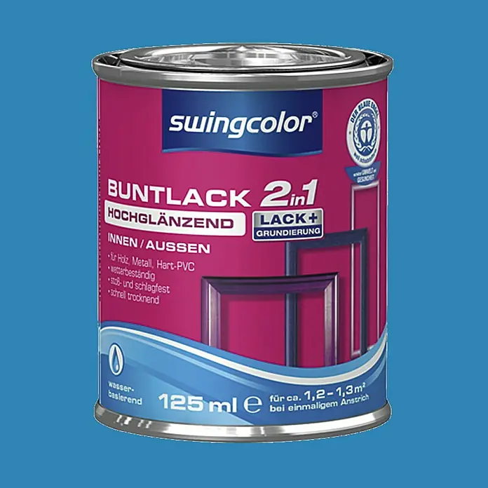 swingcolor Lak u boji 2u1 - Boja: Nebeska plave boje, 125 ml - Detaljan prikaz