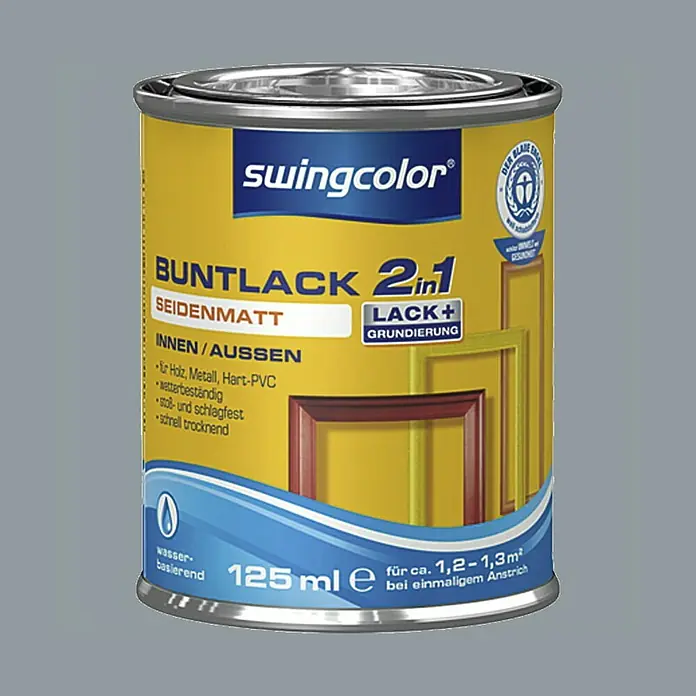 swingcolor Lak u boji 2u1 - Boja: Srebrnosive boje, 125 ml - Detaljan prikaz