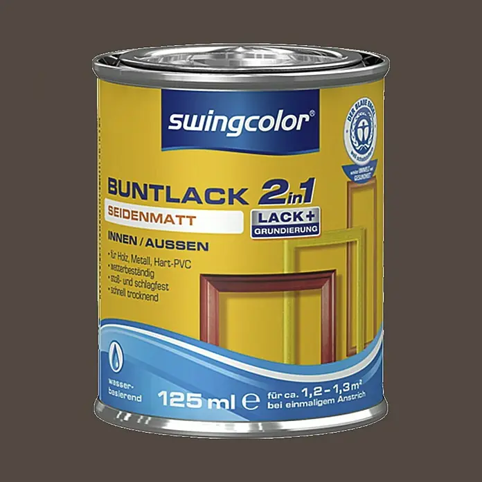 swingcolor Lak u boji 2u1 - Boja: Čokoladno smeđe boje, 125 ml - Detaljan prikaz