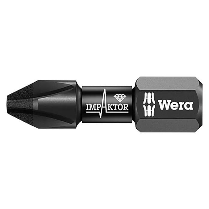 Wera Premium Plus Bit nastavak 851/1 Impaktor - PH 3, 25 mm - Pogled s lijeve strane