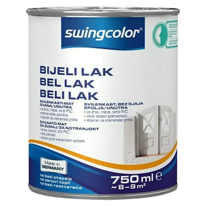 swingcolor Lak u boji - Bijele boje, 750 ml - Pogled sprijeda