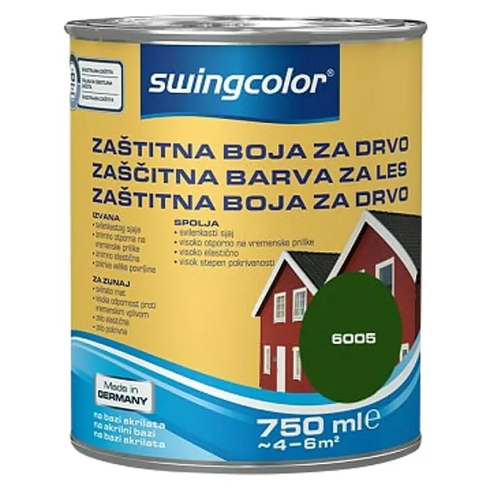 swingcolor Boja za zaštitu drveta - 750 ml, Na bazi vode - Pogled sprijeda