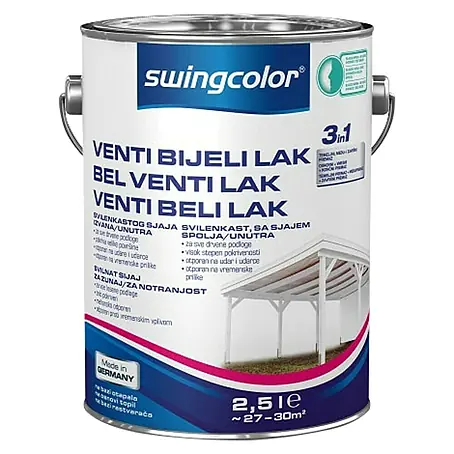 swingcolor  Bijeli lak Venti 3u1