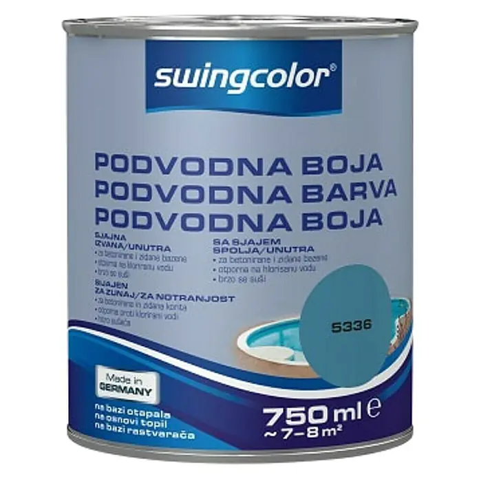 swingcolor Podvodna boja - Plave boje, 750 ml - Pogled sprijeda