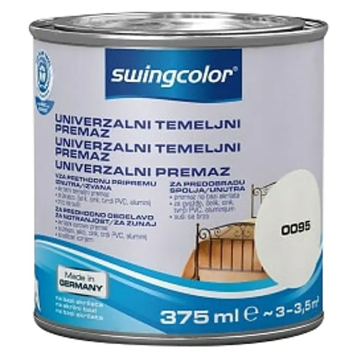 swingcolor Univerzalni temeljni premaz - Bijele boje, 375 ml, Na bazi akrilata - Pogled sprijeda