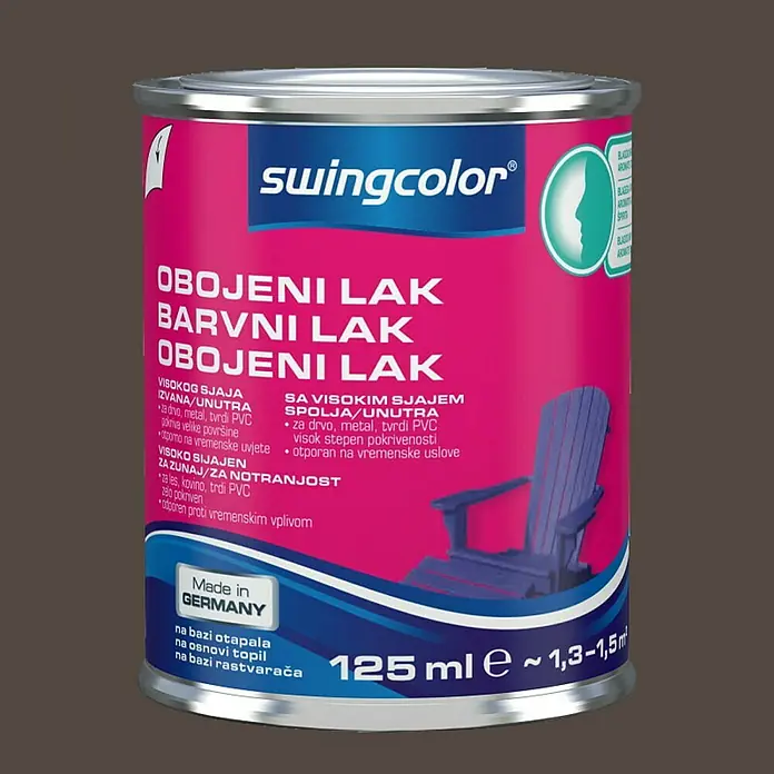 swingcolor Lak u boji - Boja: Čokoladno smeđe boje, 125 ml - Pogled sprijeda