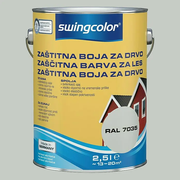 swingcolor Boja za zaštitu drveta - Sive boje, 2,5 l - Detaljan prikaz