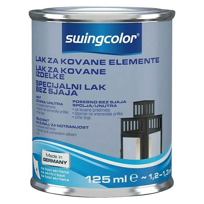 swingcolor Lak u boji - Crne boje, 125 ml - Pogled sprijeda
