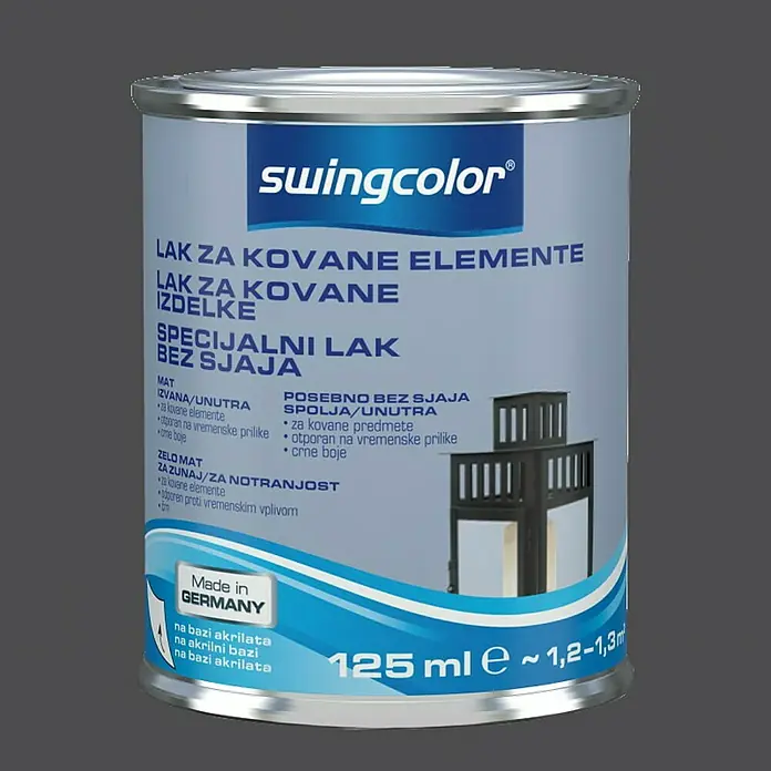 swingcolor Lak u boji - Crne boje, 125 ml - Pogled sprijeda