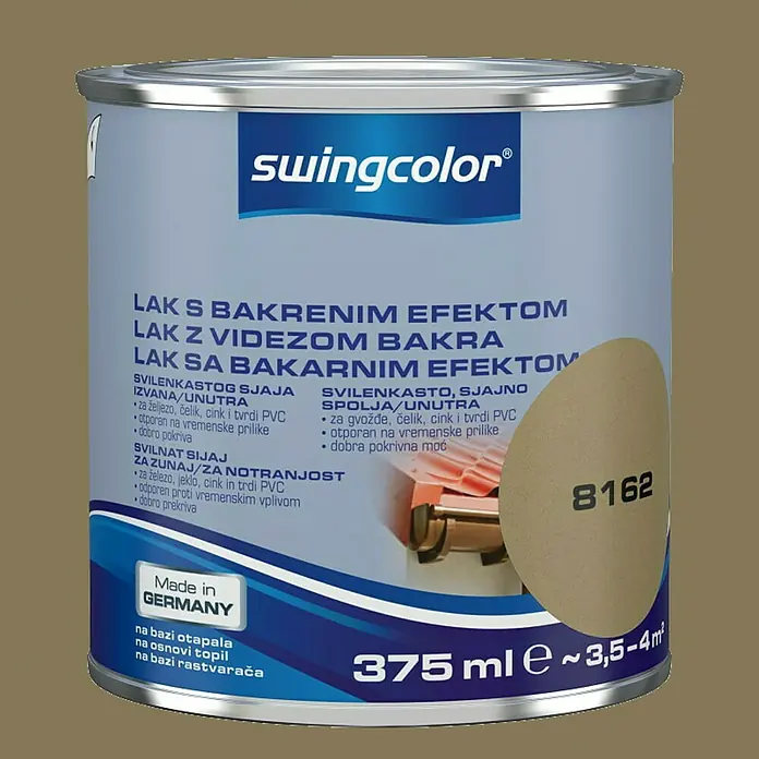 swingcolor Lak u boji s bakrenim efektom - Bakar, 375 ml, Visokog sjaja - Pogled sprijeda