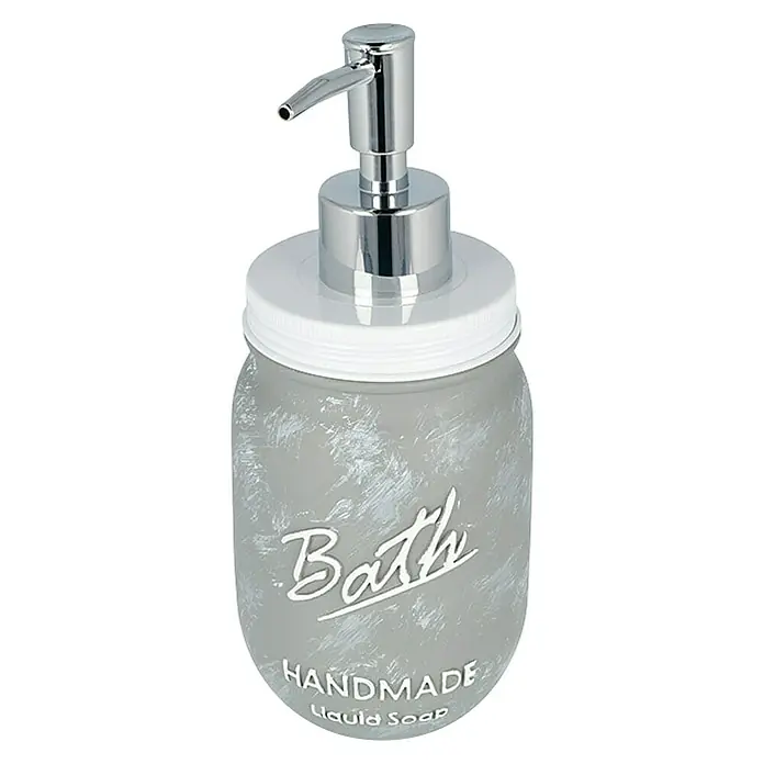 Venus Bath Dozator sapuna - Poliesterska smola, Bijelo-sive boje - Dijagonalni pogled