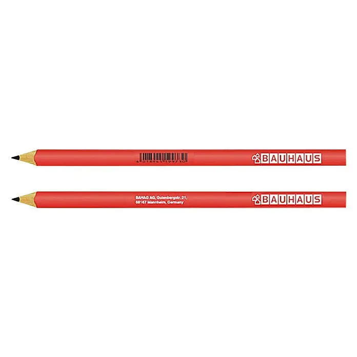 BAUHAUS Zidarska olovka - Drvo lipe, Duljina: 240 mm - Pogled sprijeda