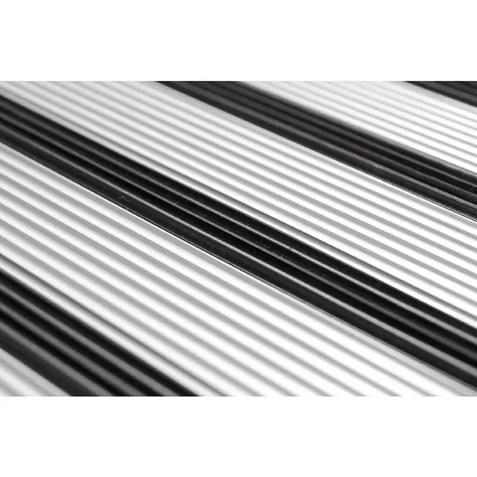 Wenko Preklopne ljestve Design - 3 stepenice, Aluminij, Srebrne boje - Detaljan prikaz