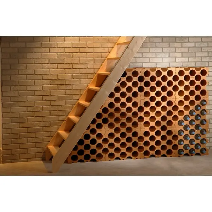 Regal za vinske boce - 26 x 50 x 43 cm, Broj boca: 15 Kom. - Živopisni prikaz