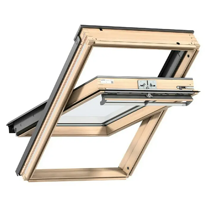 Velux Zaokretni prozor SAFETY PLUS GGL FK06 3070 - 66 cm x 118 mm - Dijagonalni pogled