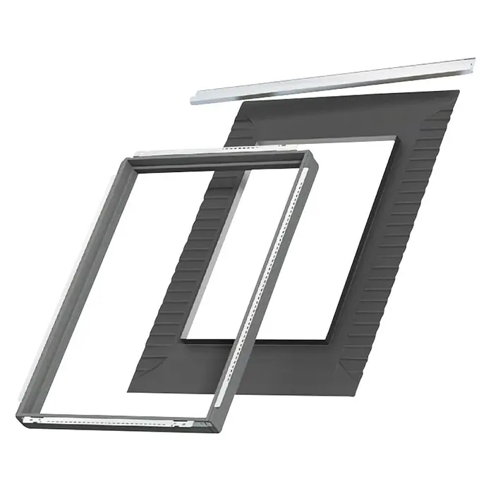 Velux Izolacija za krovne prozore BDX FK06 2000 - 66 x 118 cm, Namijenjeno za: VELUX poliuretanski i drveni krovni prozori, Aluminij - Pogled sprijeda