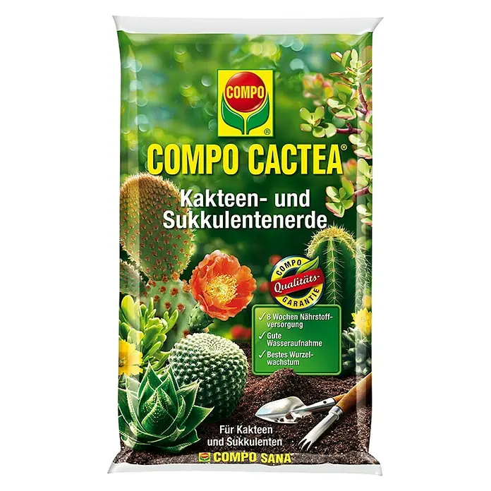 Compo Zemlja za kaktuse i sukulente - 5 l - Pogled sprijeda