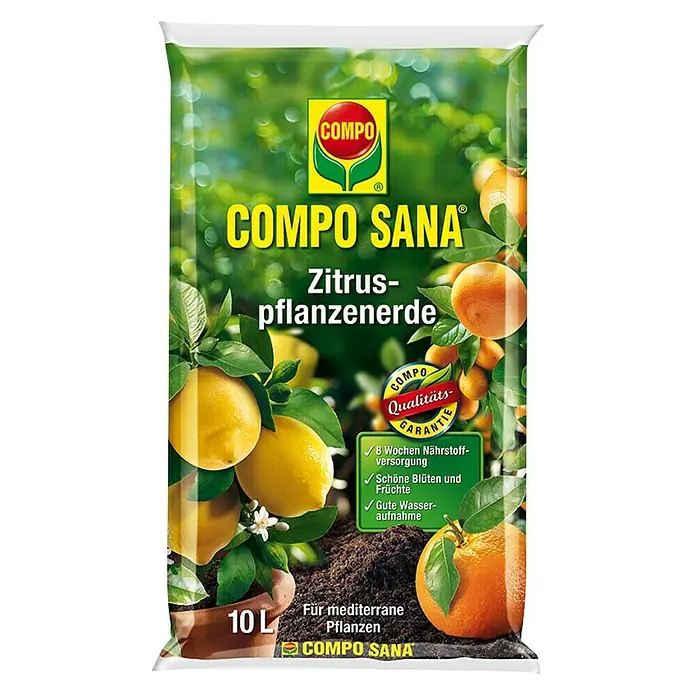 Compo Zemlja za citrusne biljke - 10 l - Pogled sprijeda