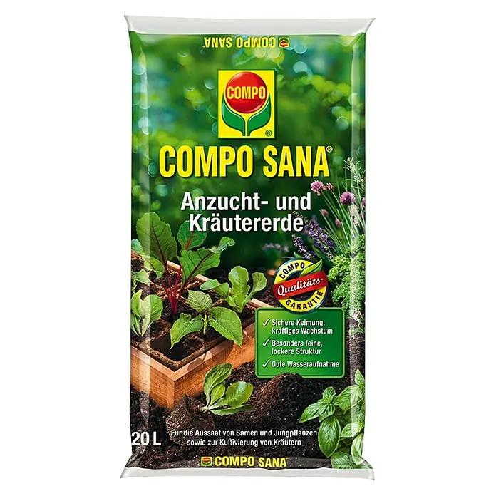 Compo Supstrat za uzgoj bilja - 20 l - Pogled sprijeda