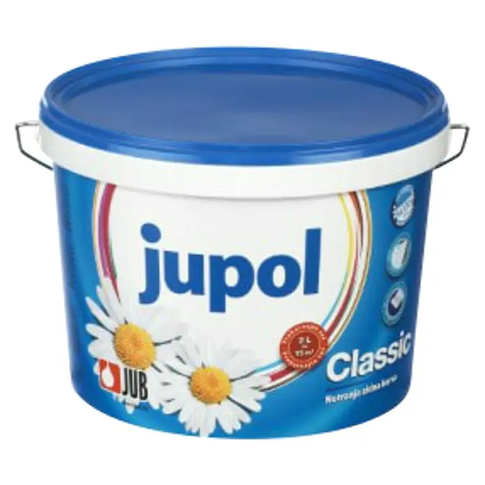 Jub Unutarnja disperzijska boja , Classic - Bijele boje, 2 l - Pogled sprijeda