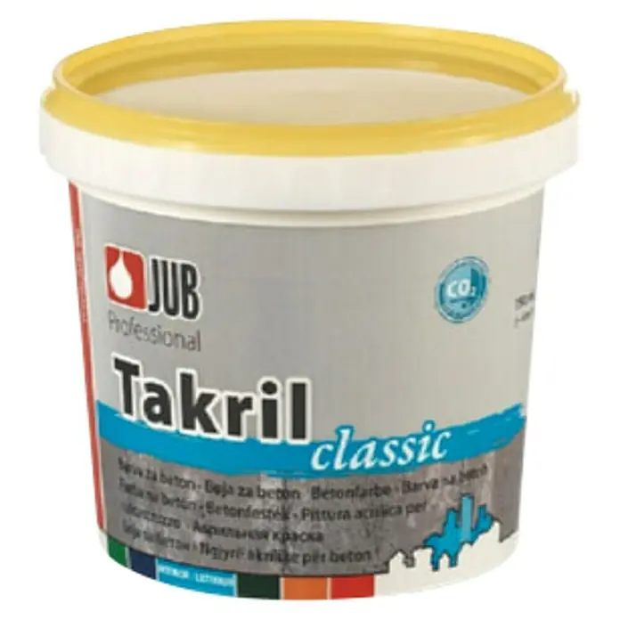 Jub Boja za beton Takril - Žute boje, 750 ml, Mat - Pogled sprijeda