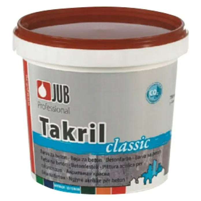 Jub Boja za beton - Crvene boje, 750 ml, Mat - Pogled sprijeda