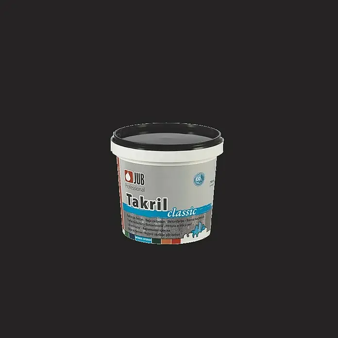 Jub Boja za beton Takril - Crne boje, 750 ml, Mat - Pogled sprijeda
