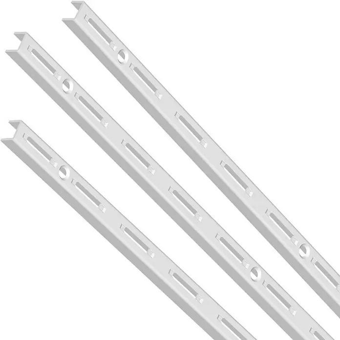 Element System Guía para la pared - Largo: 2.000 mm, Acero, Blanco - Primer plano