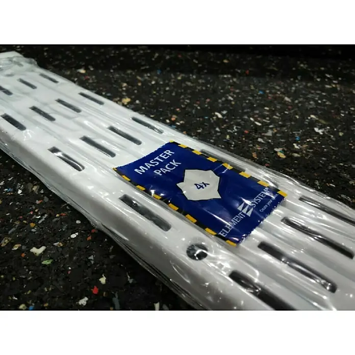 Element System Guía para la pared - Largo: 2.000 mm, Acero, Blanco - Primer plano