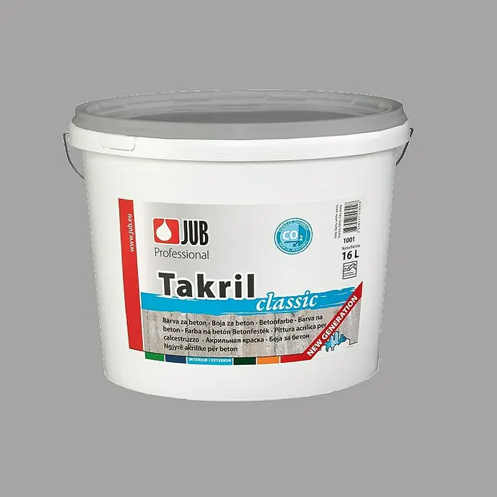 Jub Boja za beton Takril - Cementno sivo, Mat - Pogled sprijeda