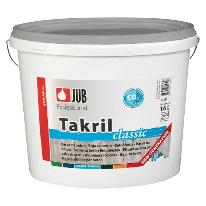 Jub Boja za beton Takril - Cementno sivo, Mat - Pogled sprijeda