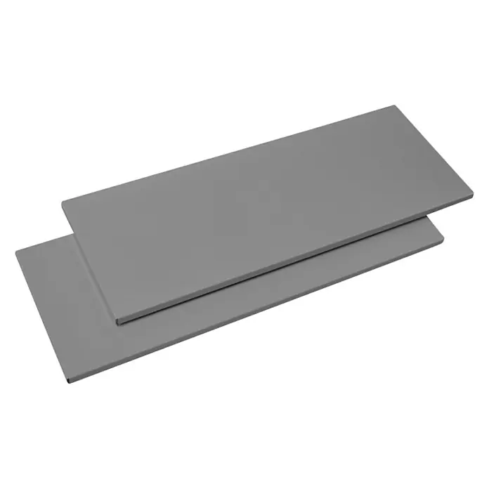 Element System Čelična polica EL50 - D x Š: 80 x 25 cm, Nosivost: 30 kg/polica, Bijele boje - Dijagonalni pogled